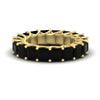 Load image into Gallery viewer, 10-carat-princess-cut-black-onyx-eternity-ring-band-in-yellow-gold-FD10203PRBGBLACK-10.00CT-NL-YG.jpg