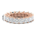 Load image into Gallery viewer, 10 Carat Princess Cut Eternity Ring Band
