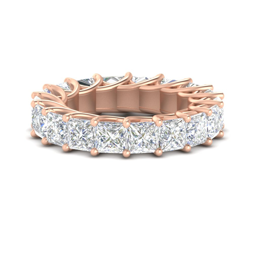 10 Carat Princess Cut Eternity Ring Band