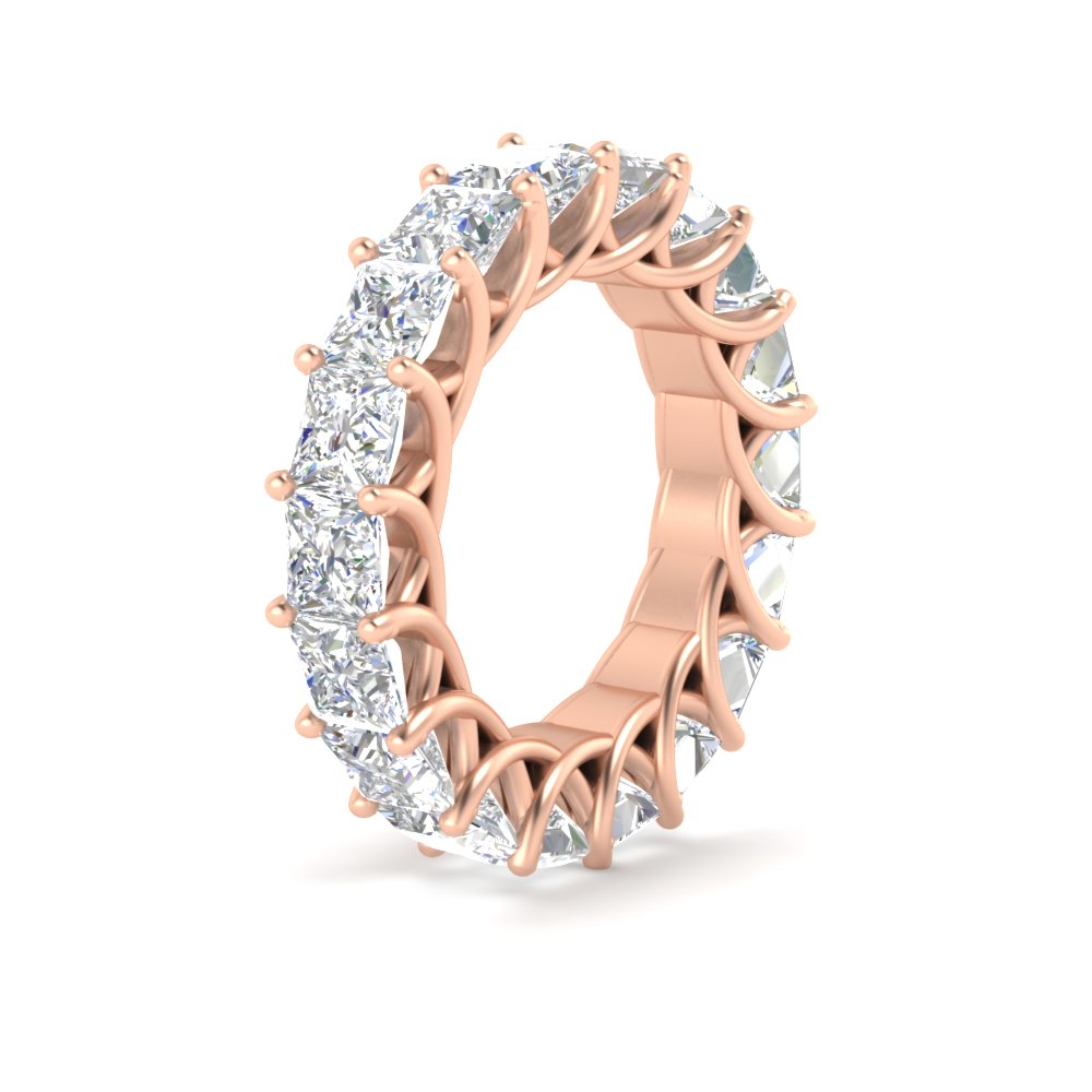 10 Carat Princess Cut Eternity Ring Band