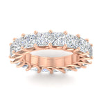 Load image into Gallery viewer, 10 Carat Princess Cut Eternity Ring Band
