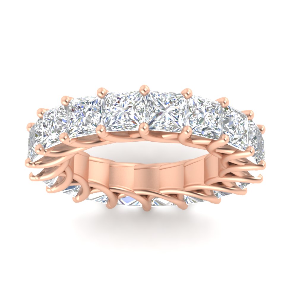 10 Carat Princess Cut Eternity Ring Band