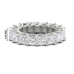 Load image into Gallery viewer, 10 Carat Princess Cut Eternity Ring Band
