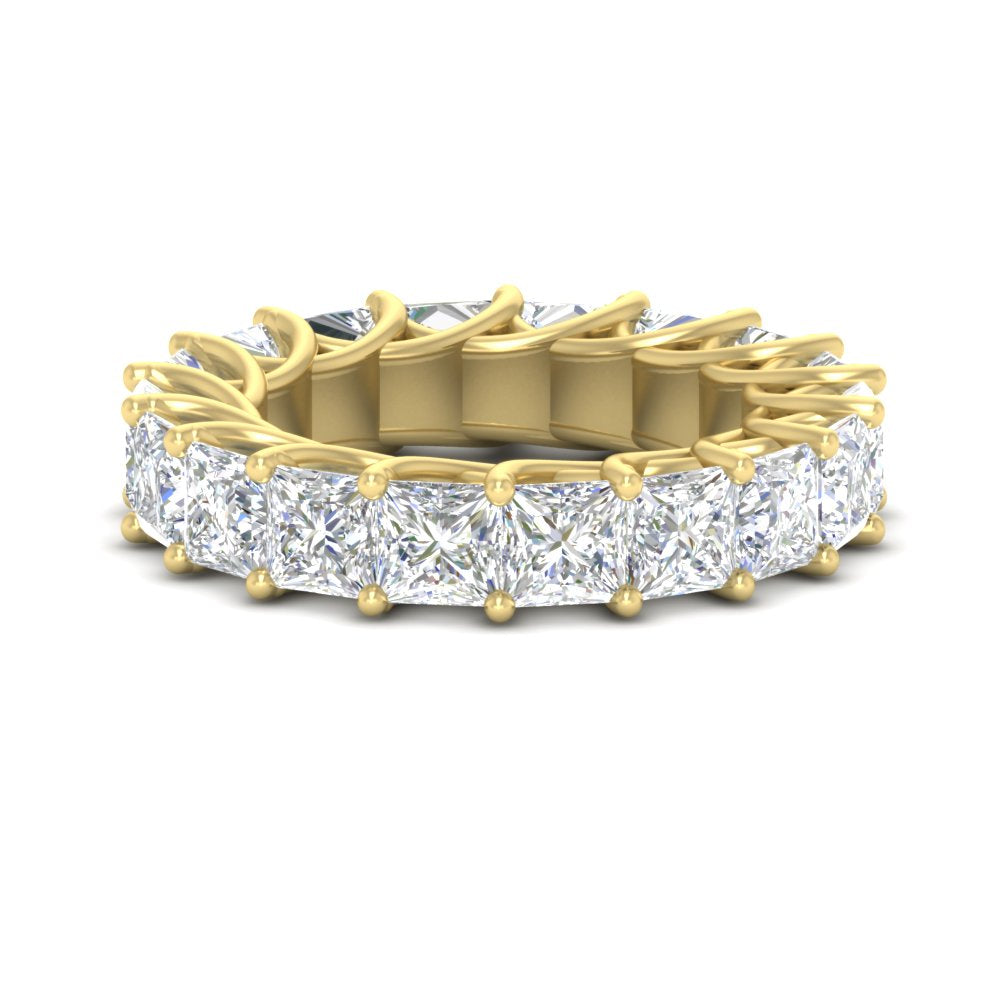 10 Carat Princess Cut Eternity Ring Band