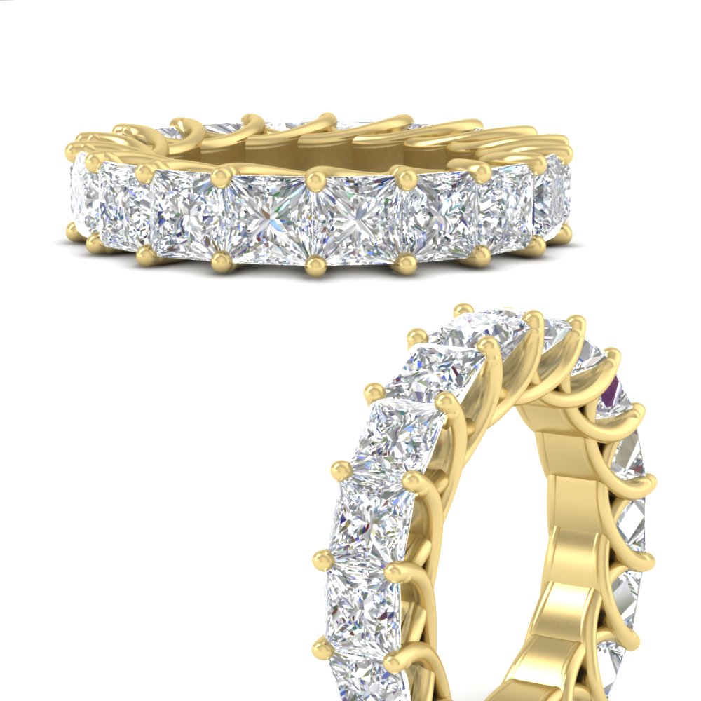 10 Carat Princess Cut Eternity Ring Band
