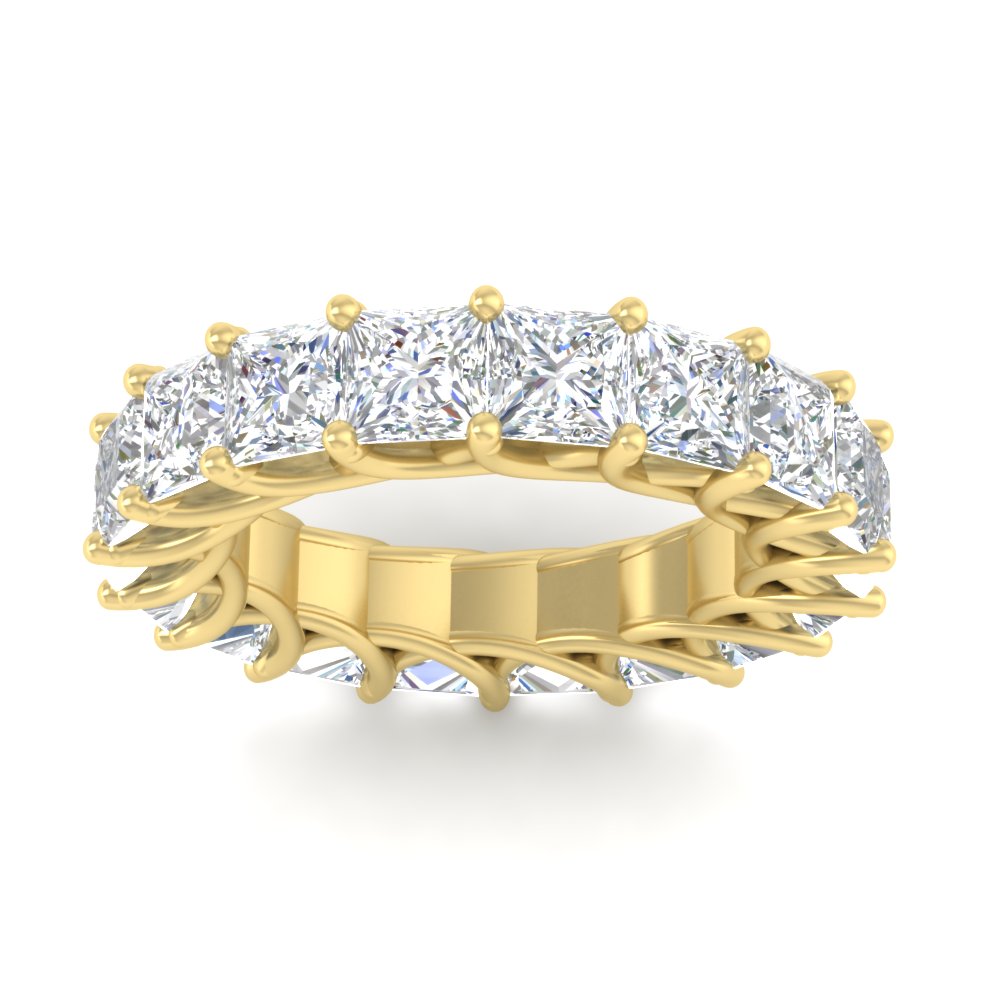 10 Carat Princess Cut Eternity Ring Band