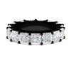 Load image into Gallery viewer, 10-carat-princess-cut-diamond-eternity-wedding-band-in-black-gold-FD10247PRB-10.00CT-NL-BG