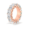 Load image into Gallery viewer, 10-carat-princess-cut-diamond-eternity-wedding-band-in-rose-gold-FD10247PRBANGLE2-10.00CT-NL-RG