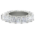 Thumbnail 154 - 10-carat-princess-cut-diamond-eternity-wedding-band-in-white-gold-FD10247PRB-10.00CT-NL-WG-HW