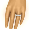 Load image into Gallery viewer, 10-carat-princess-cut-diamond-eternity-wedding-band-in-white-gold-FD10247PRBHAND-10.00CT-NL-WG