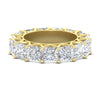 Load image into Gallery viewer, 10-carat-princess-cut-diamond-eternity-wedding-band-in-yellow-gold-FD10247PRB-10.00CT-NL-YG