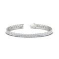 Thumbnail 25 - Princess Cut Half Bezel Tennis Bracelet