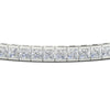 Load image into Gallery viewer, Princess Cut Half Bezel Tennis Bracelet