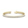 Load image into Gallery viewer, Princess Cut Half Bezel Tennis Bracelet