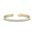 Thumbnail 30 - Princess Cut Half Bezel Tennis Bracelet