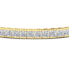 Load image into Gallery viewer, Princess Cut Half Bezel Tennis Bracelet