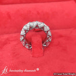 Load image into Gallery viewer, 10-carat-princess-cut-eternity-black-lab-diamond-band-fd10247pr-10-00-ct-bg-6
