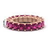 Load image into Gallery viewer, 10-carat-princess-cut-pink-sapphire-eternity-ring-band-in-rose-gold-FD10203PRBGSADRPI-10.00CT-NL-RG-HW.jpg