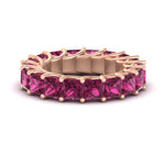 Load image into Gallery viewer, 10 Carat Princess Cut Eternity Ring Band
