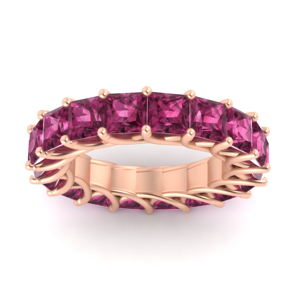 10 Carat Princess Cut Eternity Ring Band