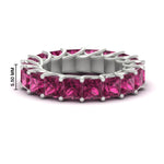 Load image into Gallery viewer, 10 Carat Princess Cut Eternity Ring Band
