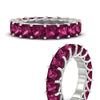 Load image into Gallery viewer, 10-carat-princess-cut-pink-sapphire-eternity-ring-band-in-white-gold-FD10203PRBGSADRPIANGLE3-10.00-CT-NL-WG.jpg