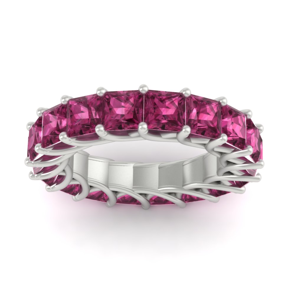 10 Carat Princess Cut Eternity Ring Band