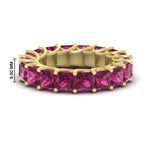 Load image into Gallery viewer, 10 Carat Princess Cut Eternity Ring Band
