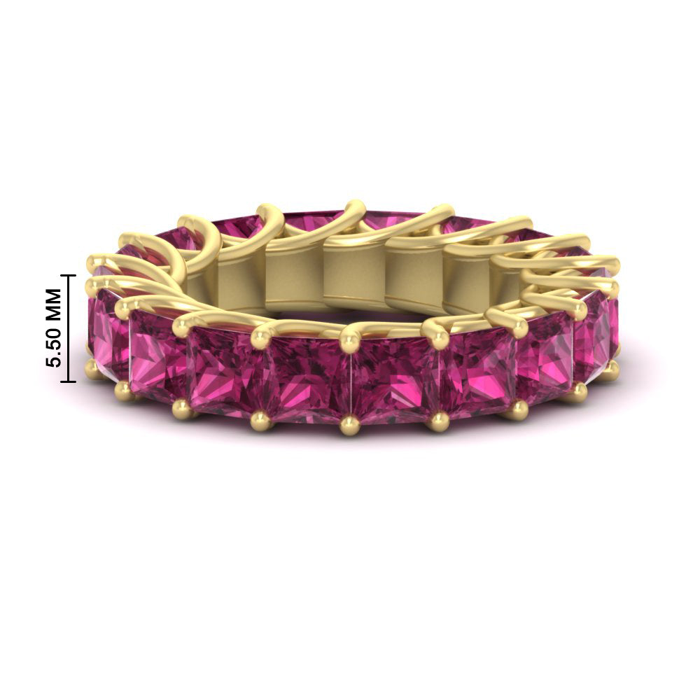 10 Carat Princess Cut Eternity Ring Band