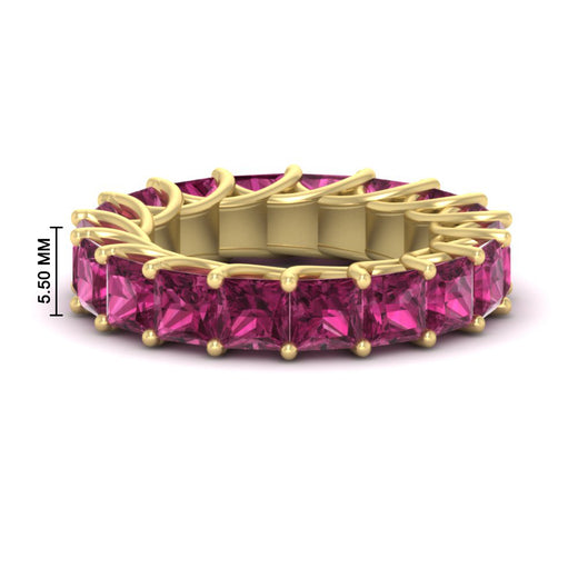 10-carat-princess-cut-pink-sapphire-eternity-ring-band-in-yellow-gold-FD10203PRBGSADRPI-10.00CT-NL-YG-HW.jpg
