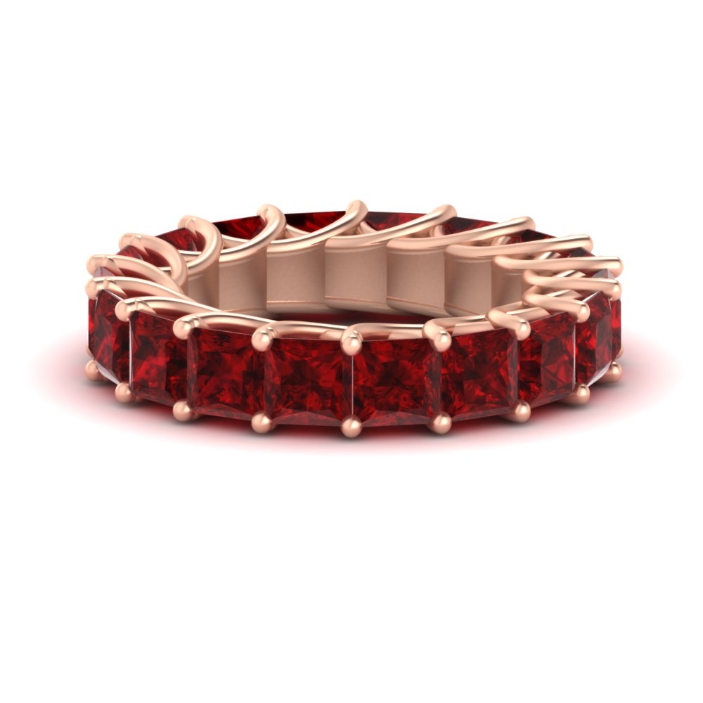 10 Carat Princess Cut Eternity Ring Band