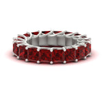 Load image into Gallery viewer, 10 Carat Princess Cut Eternity Ring Band
