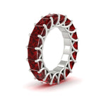 Load image into Gallery viewer, 10 Carat Princess Cut Eternity Ring Band
