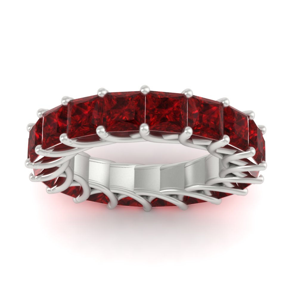 10 Carat Princess Cut Eternity Ring Band