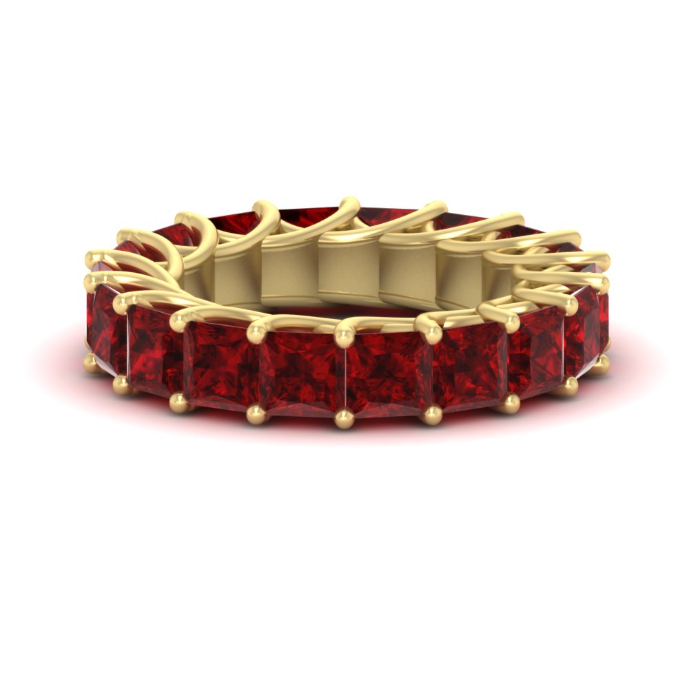 10 Carat Princess Cut Eternity Ring Band