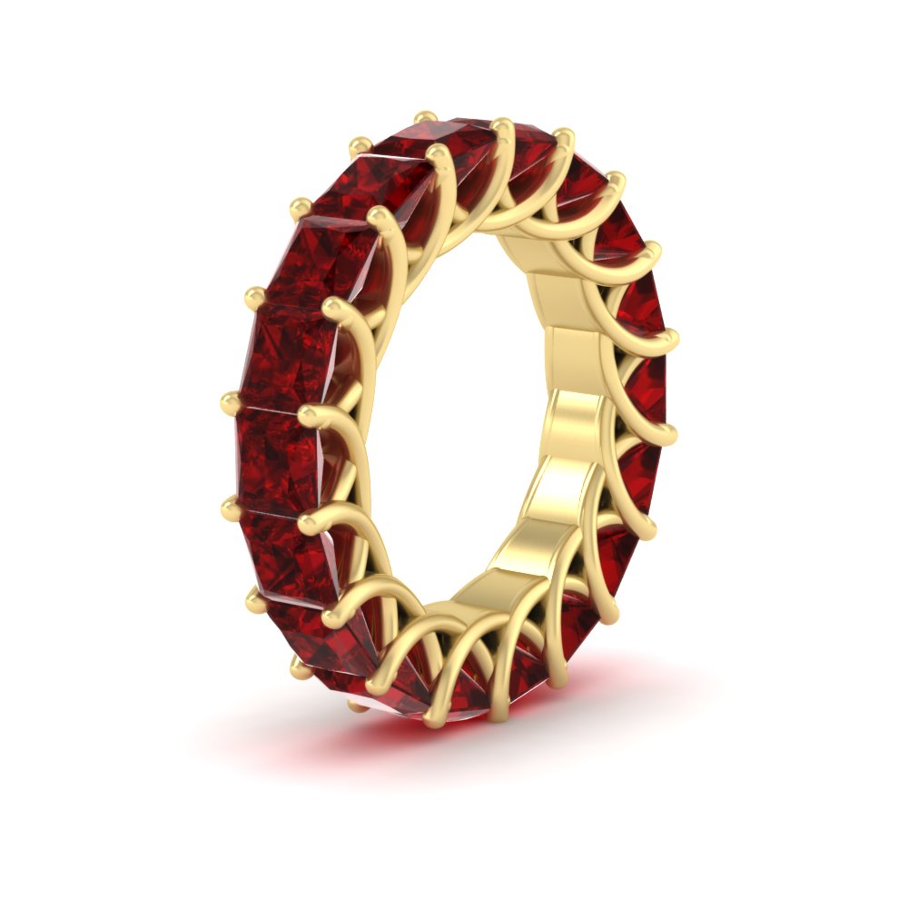 10 Carat Princess Cut Eternity Ring Band