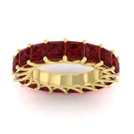 Load image into Gallery viewer, 10 Carat Princess Cut Eternity Ring Band
