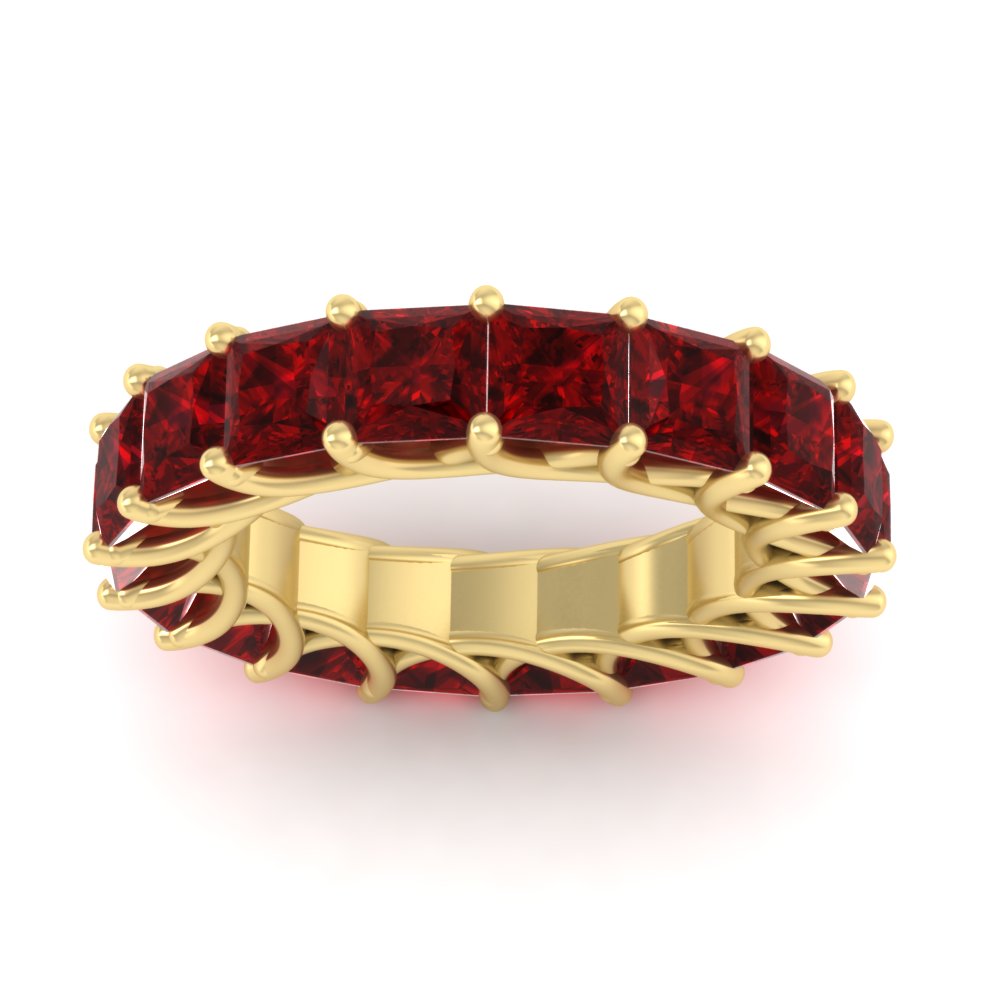 10 Carat Princess Cut Eternity Ring Band