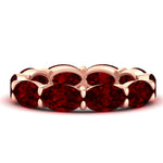 Load image into Gallery viewer, 10-carat-ruby-eternity-wedding-band-oval-shape-in-rose-gold-FDEWB8425OVGRUDR-10.00CT-NL-RG
