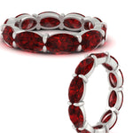 Load image into Gallery viewer, 10-carat-ruby-eternity-wedding-band-oval-shape-in-white-gold-FDEWB8425OVGRUDRANGLE3-10.00CT-NL-WG
