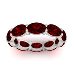 Load image into Gallery viewer, 10-carat-ruby-eternity-wedding-band-oval-shape-in-white-gold-FDEWB8425OVGRUDRANGLE5-10.00CT-NL-WG

