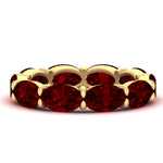 Load image into Gallery viewer, 10-carat-ruby-eternity-wedding-band-oval-shape-in-yellow-gold-FDEWB8425OVGRUDR-10.00CT-NL-YG
