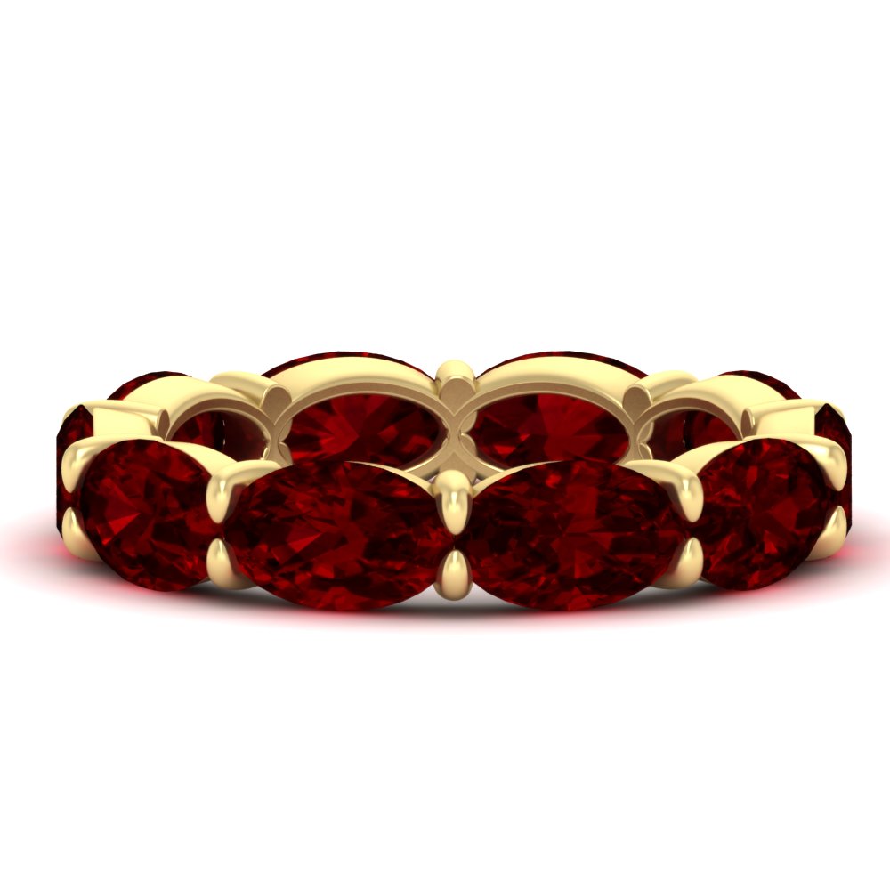 10-carat-ruby-eternity-wedding-band-oval-shape-in-yellow-gold-FDEWB8425OVGRUDR-10.00CT-NL-YG