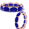 Load image into Gallery viewer, 10-carat-sapphire-eternity-wedding-band-oval-shape-in-rose-gold-FDEWB8425OVGSABLANGLE3-10.00CT-NL-RG