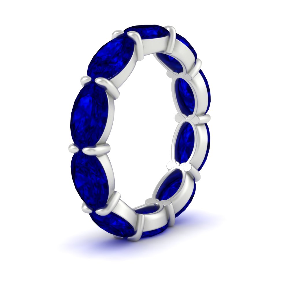 10-carat-sapphire-eternity-wedding-band-oval-shape-in-white-gold-FDEWB8425OVGSABLANGLE2-10.00CT-NL-WG