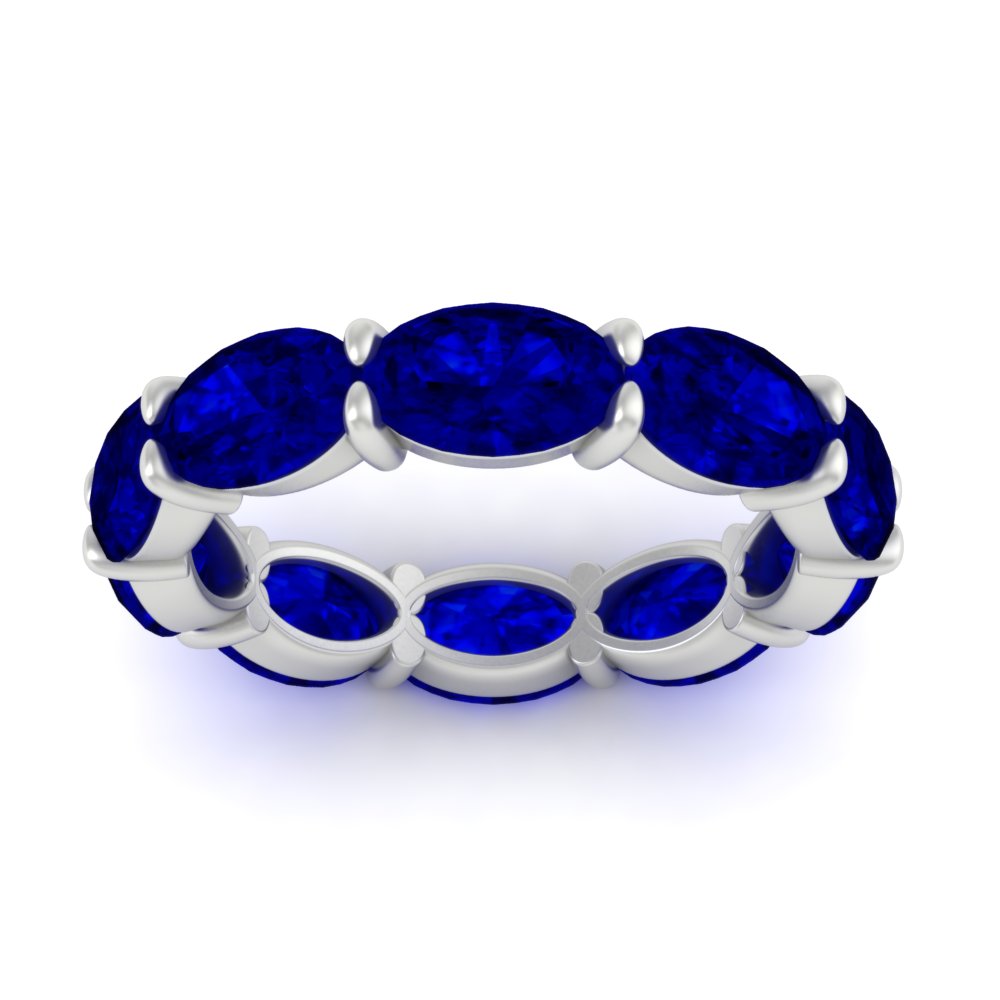 10-carat-sapphire-eternity-wedding-band-oval-shape-in-white-gold-FDEWB8425OVGSABLANGLE5-10.00CT-NL-WG