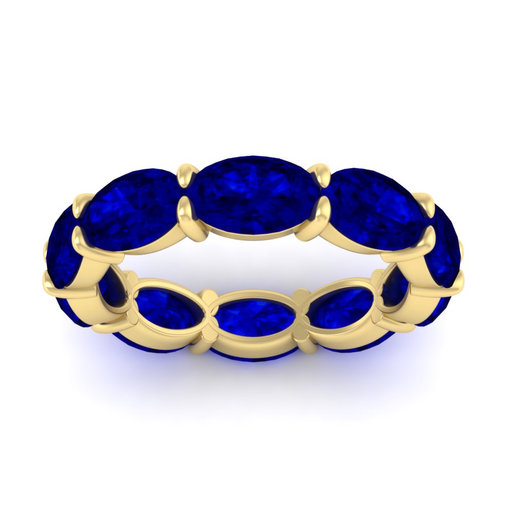 10-carat-sapphire-eternity-wedding-band-oval-shape-in-yellow-gold-FDEWB8425OVGSABLANGLE5-10.00CT-NL-YG