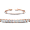 Load image into Gallery viewer, 10-ct-princess-cut-diamond-tennis-bracelet