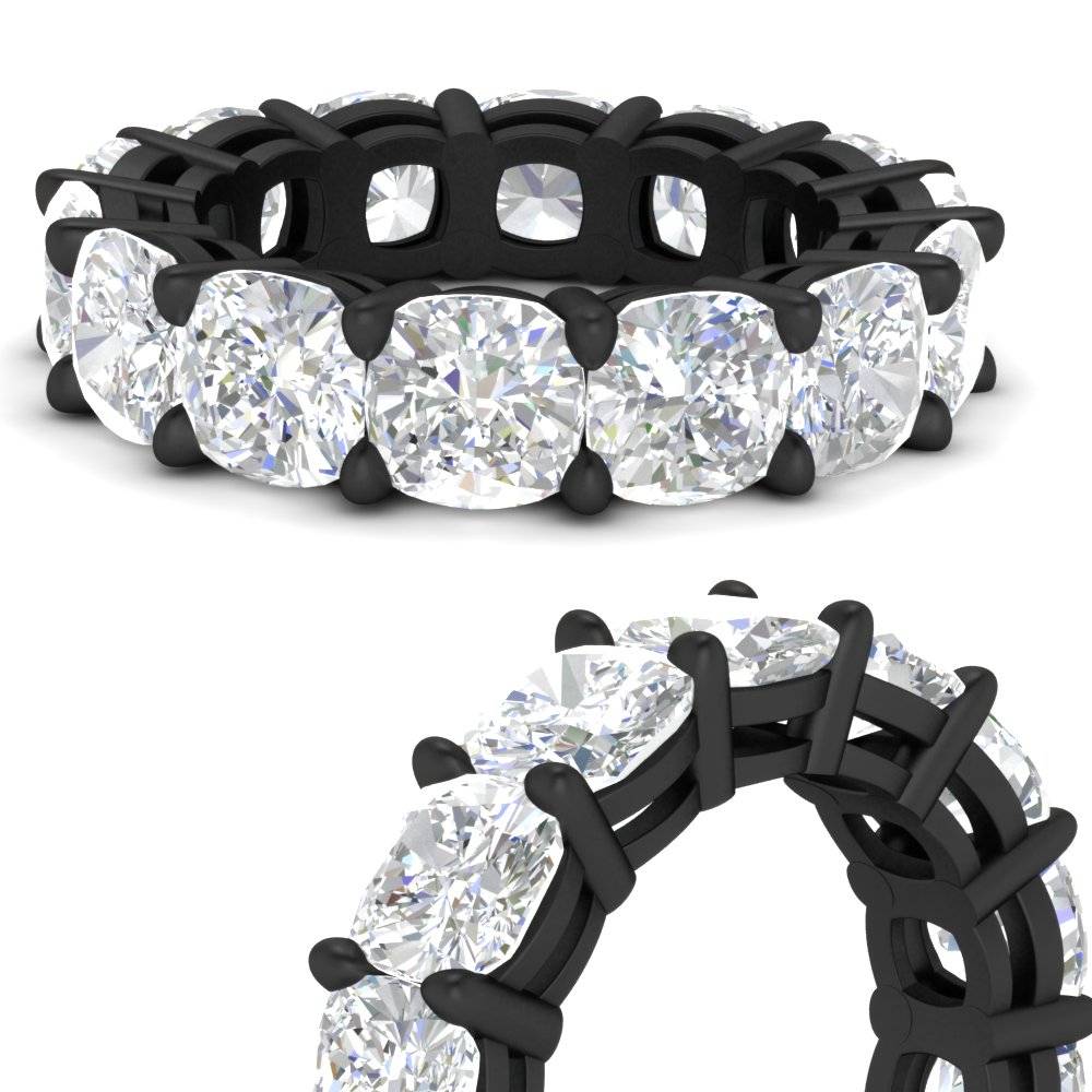 10-ct.-cushion-cut-diamond-eternity-wedding-band-in-black-gold-FDEWB9296CUANGLE3-10.00CT-NL-BG