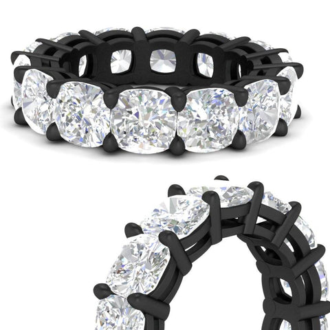 10-ct.-cushion-cut-diamond-eternity-wedding-band-in-black-gold-FDEWB9296CUANGLE3-10.00CT-NL-BG